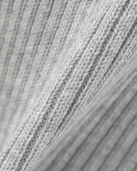 INGNI(イング) チュールオフショルダブルフリル半袖ニット グレー/アイボリー