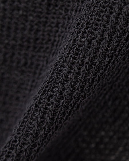 INGNI（イング） シアーオフショルニット ｸﾛ