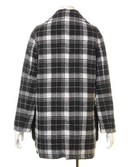 INGNI（イング） ファーポケ付・P／コート ﾁｪｯｸ