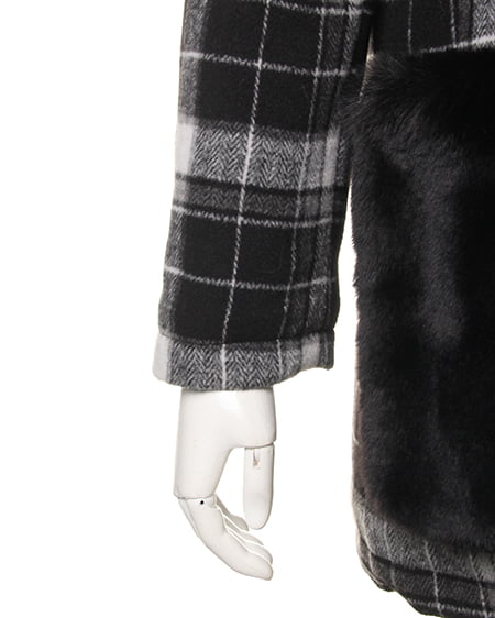 INGNI（イング） ファーポケ付・P／コート ﾁｪｯｸ