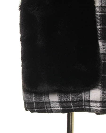 INGNI（イング） ファーポケ付・P／コート ﾁｪｯｸ