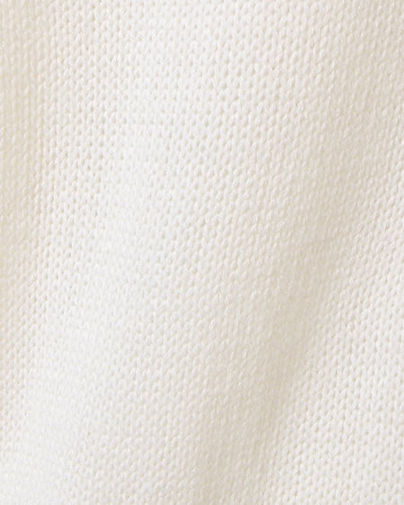 INGNI（イング） ロゴ刺繍入り・Vネック／ニット ｵﾌﾎﾜｲﾄ