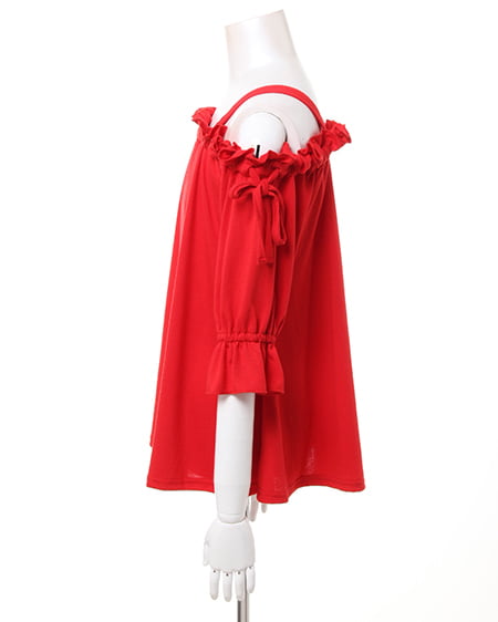 INGNI（イング） 半袖カット・オフショル／トップス ｱｶ