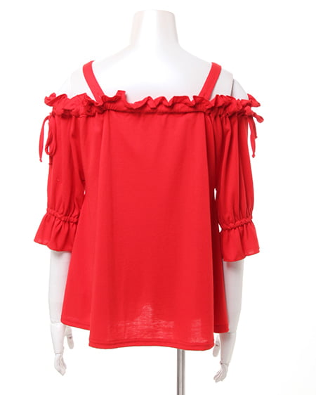 INGNI（イング） 半袖カット・オフショル／トップス ｱｶ