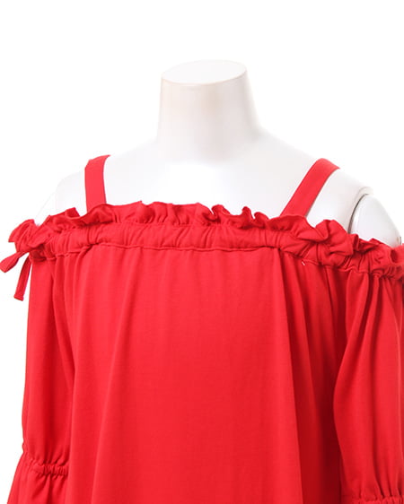 INGNI（イング） 半袖カット・オフショル／トップス ｱｶ