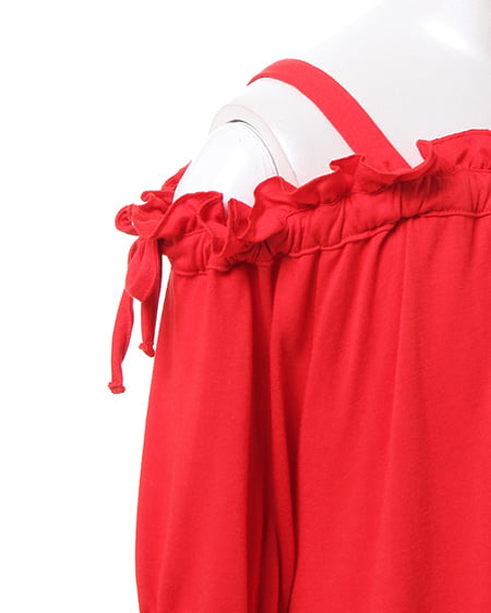 INGNI（イング） 半袖カット・オフショル／トップス ｱｶ