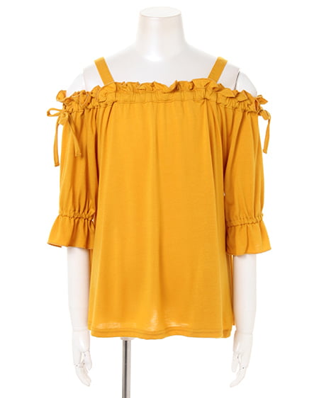 INGNI(イング) 半袖カット・オフショル／トップス ﾏｽﾀｰﾄﾞ