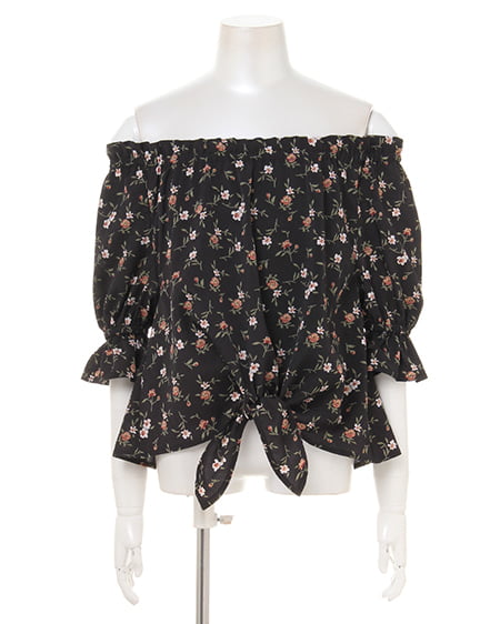 INGNI First(イング ファースト) 裾結び・オフショル／トップス クロ/ハナ