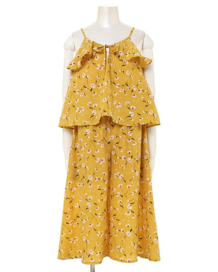 INGNI First(イング ファースト) キャミ＋ガウチョパンツ／SET マスタード