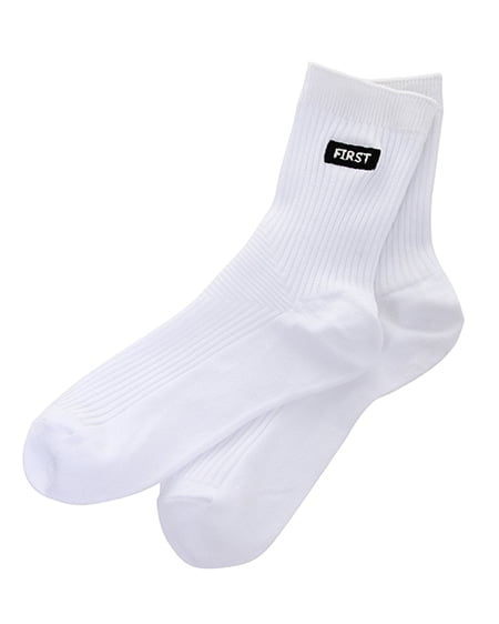 INGNI(イング) ボックスロゴ／ソックス ｵﾌﾎﾜｲﾄ