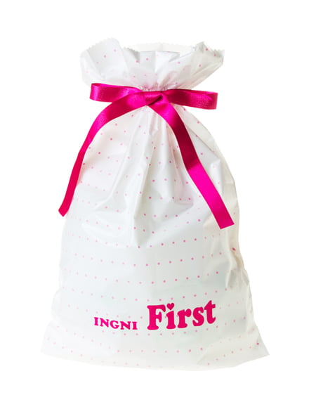 INGNI First(イング ファースト) ギフト袋(小) オフホワイト/ピンク