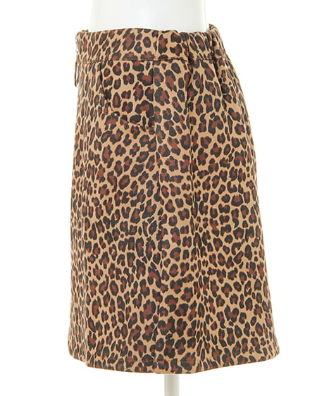 INGNI(イング) フロントZIP・台形/スカート ヒョウ