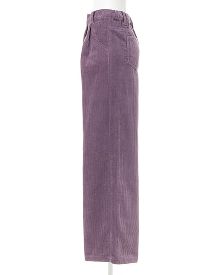 INGNI(イング) コーデュロイ・タック/ワイドパンツ パープル