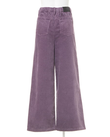 INGNI(イング) コーデュロイ・タック/ワイドパンツ パープル