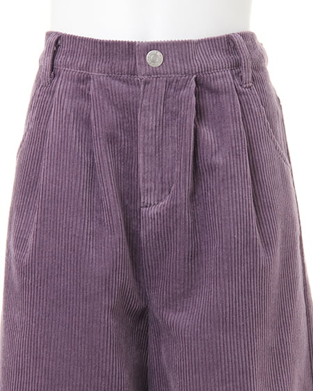 INGNI(イング) コーデュロイ・タック/ワイドパンツ パープル