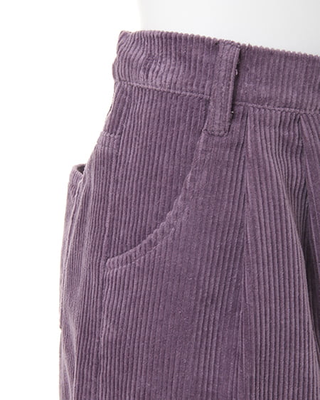 INGNI(イング) コーデュロイ・タック/ワイドパンツ パープル