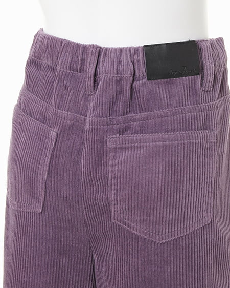 INGNI(イング) コーデュロイ・タック/ワイドパンツ パープル