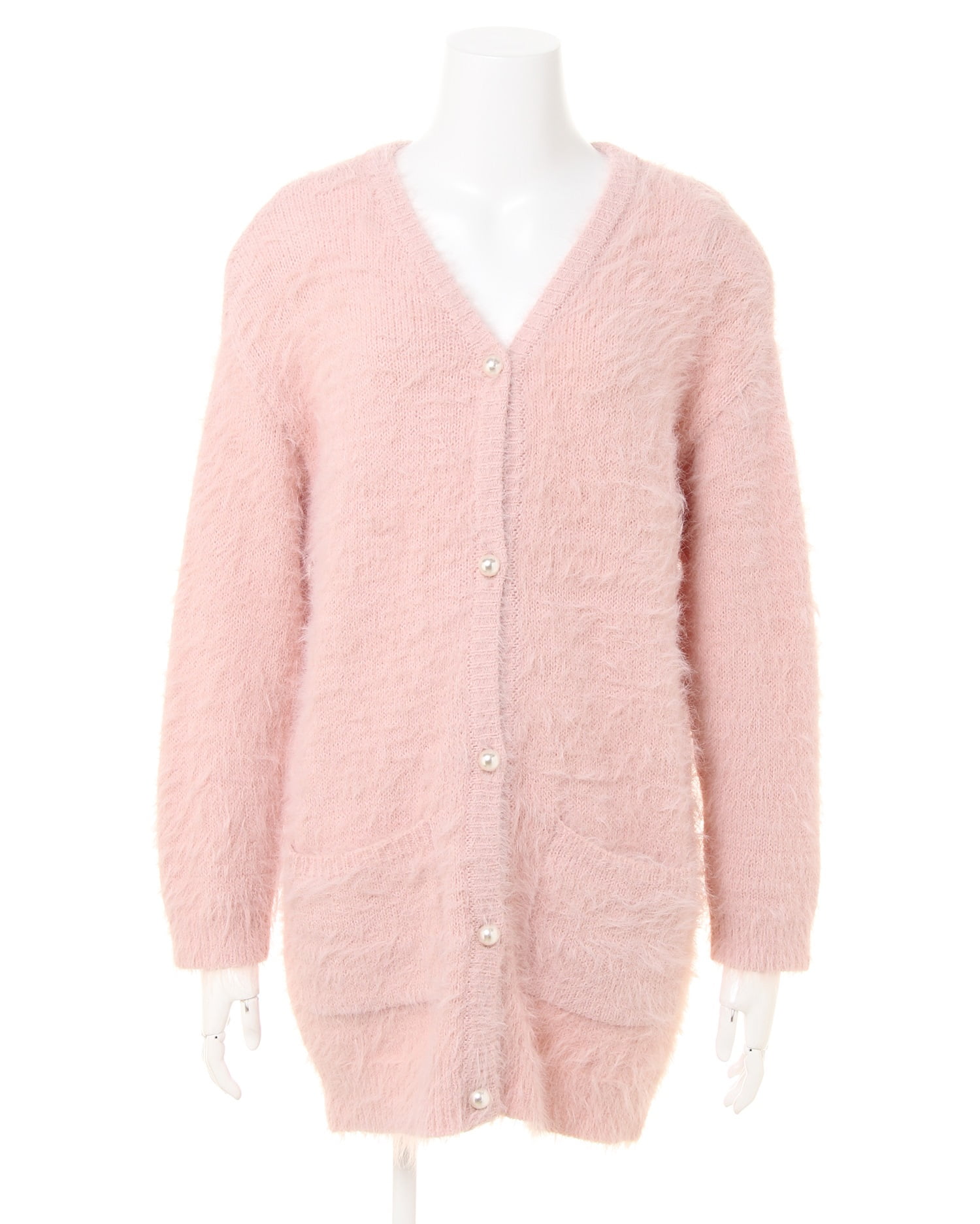 パールぼたん・フェザー／ロングカーディガン｜INGNI First(イング