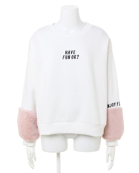 INGNI（イング） 袖ファー・裏起毛／トップス ｵﾌﾎﾜｲﾄ