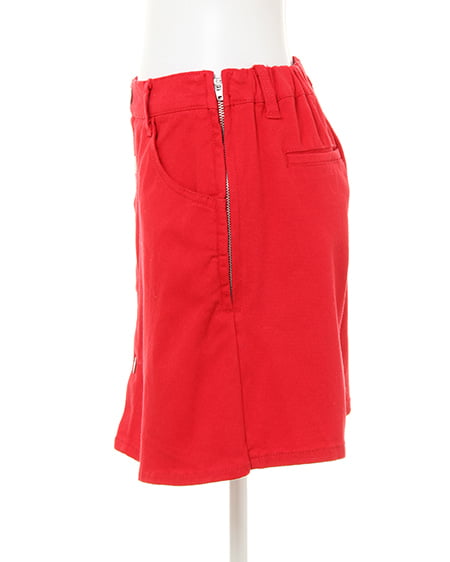 INGNI(イング) Frontボタン・台形/スカパン アカ