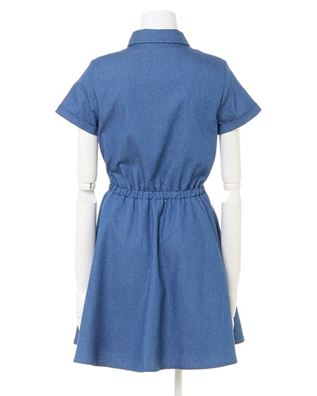 INGNI(イング) ウエストリボン・シャツ/ワンピース デニム