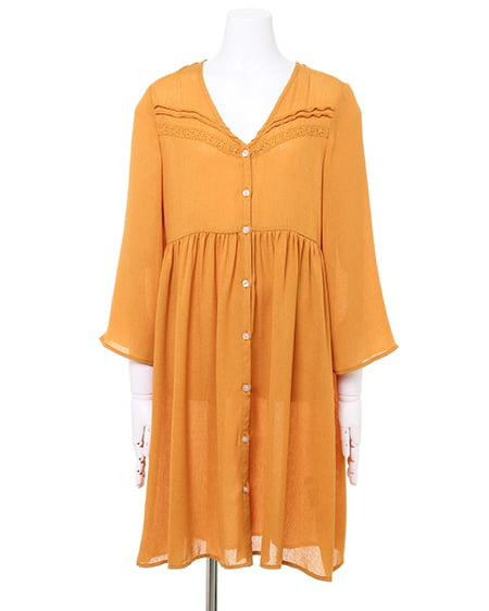 INGNI(イング) 楊柳・ロング/ガウン マスタード