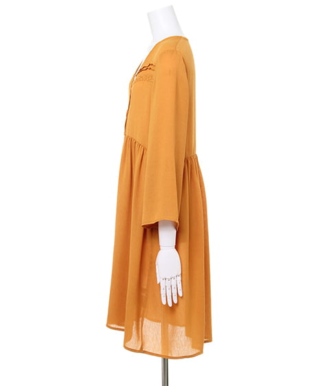 INGNI(イング) 楊柳・ロング/ガウン マスタード