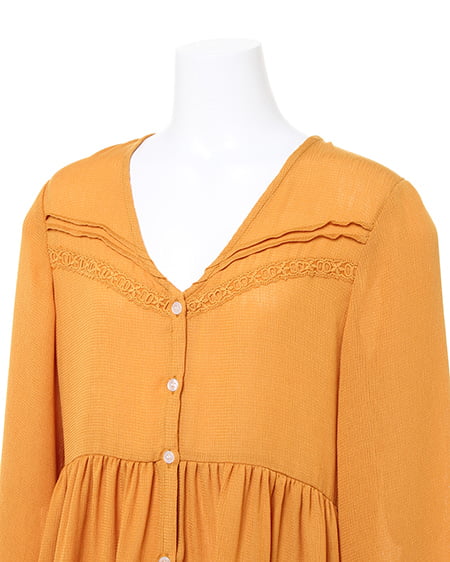 INGNI(イング) 楊柳・ロング/ガウン マスタード