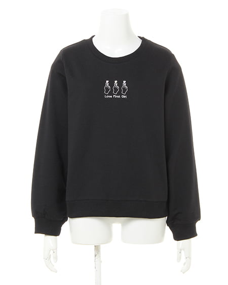 INGNI(イング) モチーフ／スウェットトップス ｸﾛ