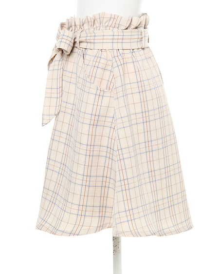 INGNI(イング) ウエストリボン・フレア/キュロットパンツ ベージュ