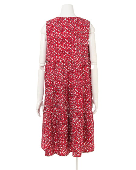 INGNI（イング） ノースリ・ティアード／ロングワンピース ｱｶ