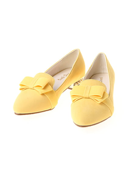 INGNI（イング） パールヒールスエードリボンオペラ ｲｴﾛｰ