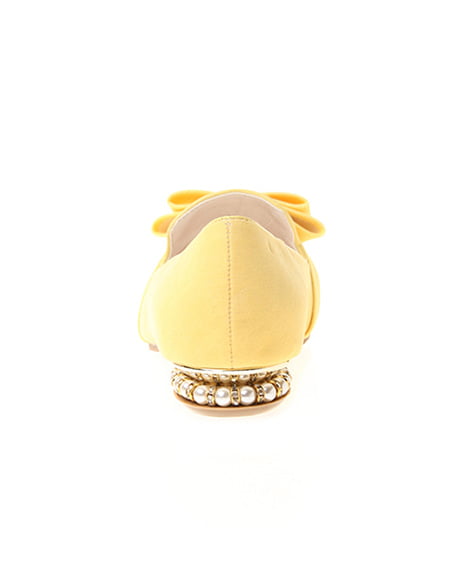 INGNI（イング） パールヒールスエードリボンオペラ ｲｴﾛｰ