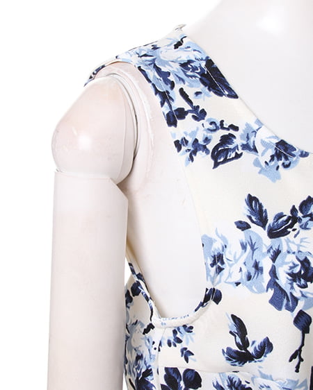 INGNI（イング） ウエストリボン花柄／ワンピース ｵﾌﾎﾜｲﾄ