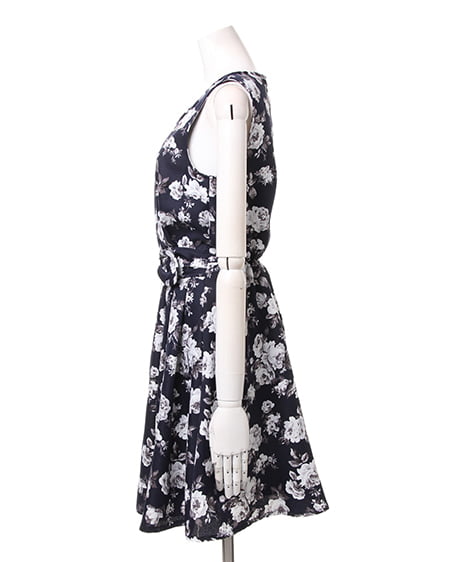 INGNI（イング） ウエストリボン花柄／ワンピース ｺﾝ