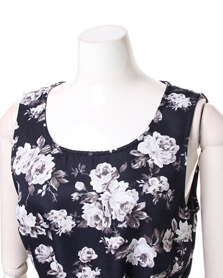 INGNI（イング） ウエストリボン花柄／ワンピース ｺﾝ