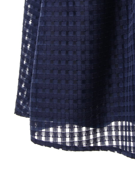 INGNI（イング） サッシュ付シアーギンガムF＆F／ワンピース ｺﾝ