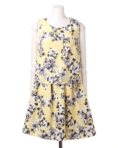 INGNI（イング） 花柄F＆F／ワンピース ｲｴﾛｰ