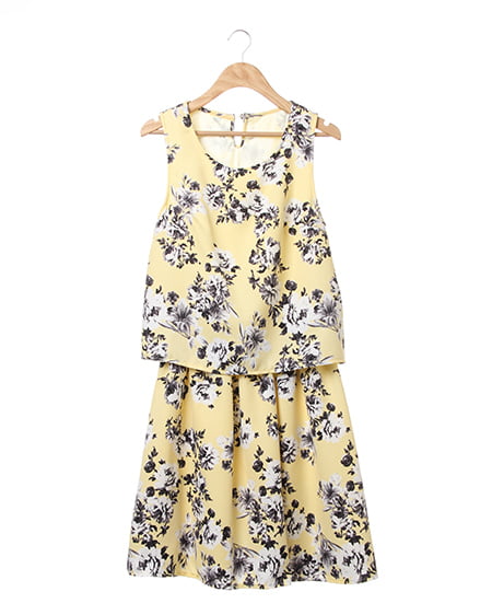 INGNI(イング) 花柄F＆F／ワンピース ｲｴﾛｰ