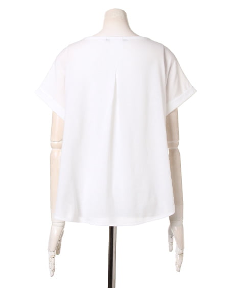 INGNI(イング) Fストライプバルーンプルオーバー オフホワイト/クロ