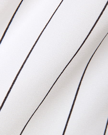 INGNI(イング) Fストライプバルーンプルオーバー オフホワイト/クロ