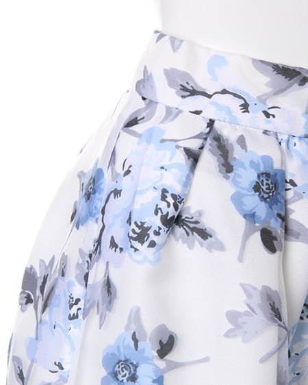 花柄オーガンジータックフレア／スカート｜INGNI(イング) 公式通販