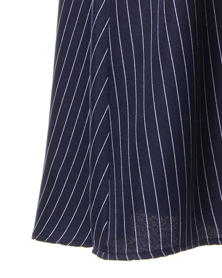 INGNI（イング） ストライプノースリF＆F／ワンピース ｺﾝ/ｼﾛA