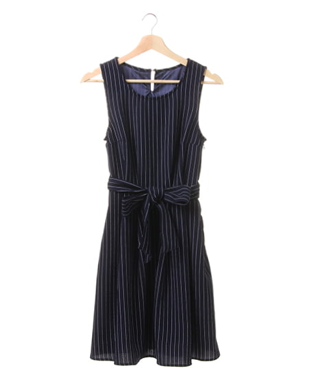 INGNI(イング) ストライプノースリF＆F／ワンピース ｺﾝ/ｽﾄﾗｲﾌﾟ