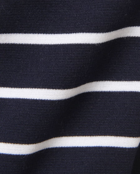 INGNI（イング） ボーダーBACKリボン／ワンピース ｺﾝ/ｵﾌﾎﾜｲﾄ