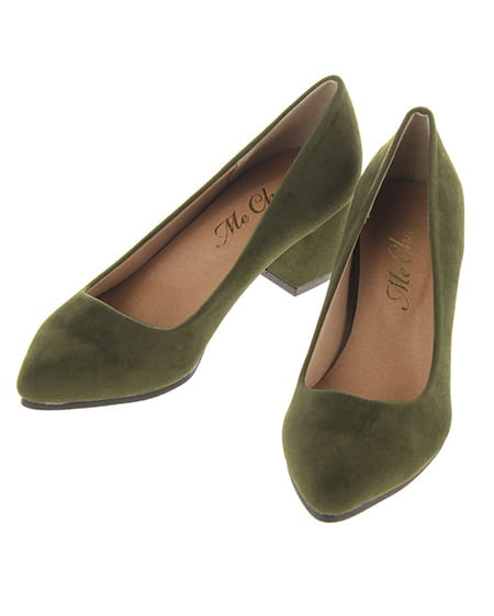 INGNI(イング) チャンキーヒール/パンプス カーキ