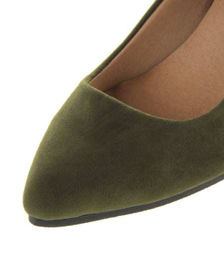 INGNI(イング) チャンキーヒール/パンプス カーキ