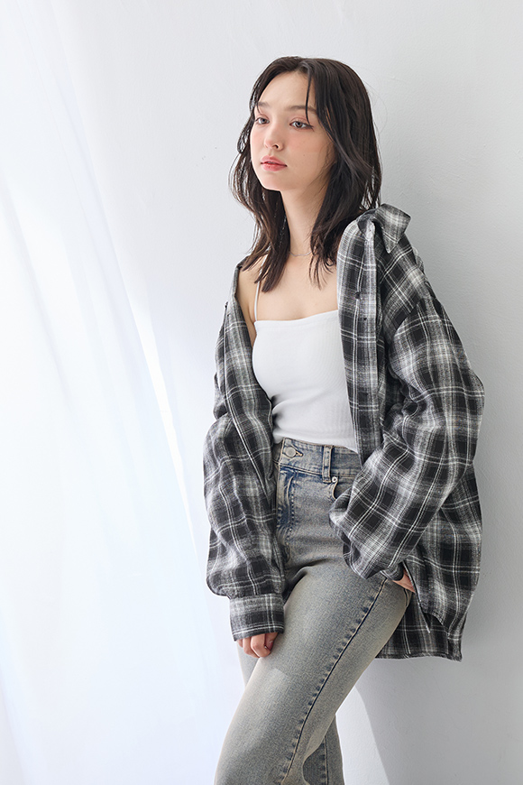 2WAY CHECKED SHIRT
