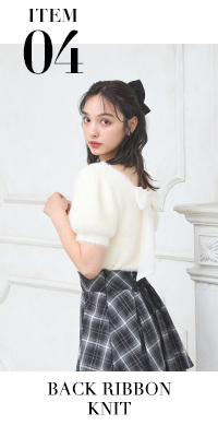 BACK RIBBON KNIT