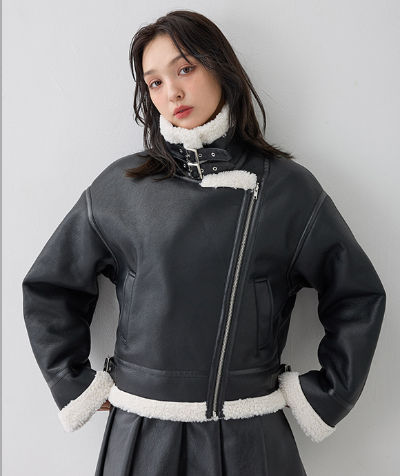 CROPPED FLIGHT JACKET